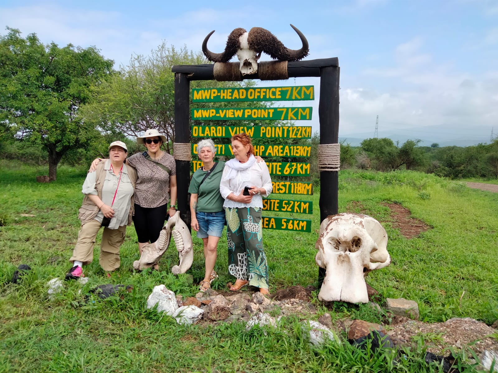 Exploring a viewpoint on the way to the Serengeti